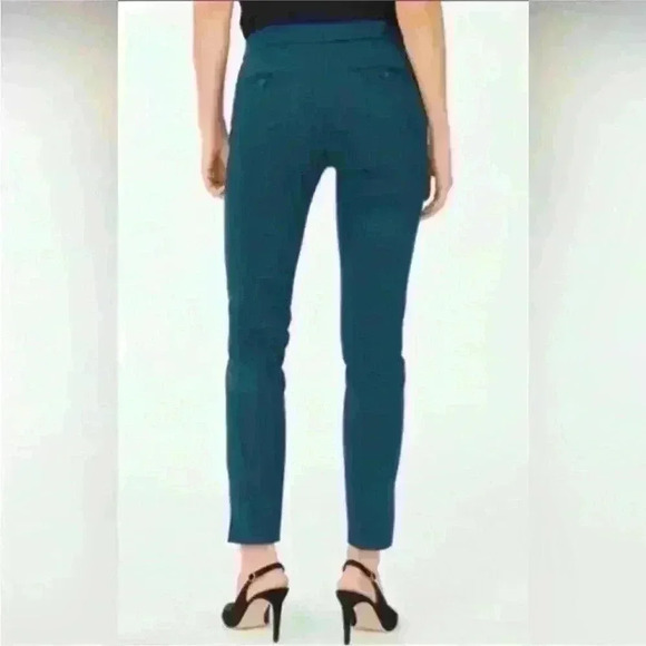 Club Monaco- "Aveena" Zip Pockets Skinny Pant-Teal Blue Size 8- EUC! - Picture 4 of 7